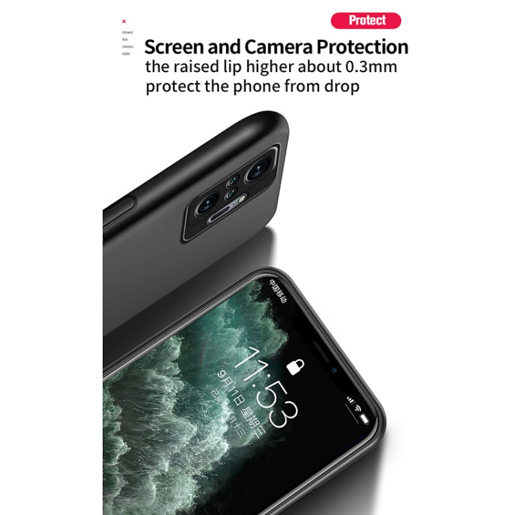 For Xiaomi Redmi Note 10 Pro Classic Tilt Strip Grain Magnetic Shockproof PC + TPU Case