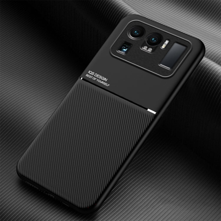 For Xiaomi Mi 11 Ultra Classic Tilt Strip Grain Magnetic Shockproof PC + TPU Case