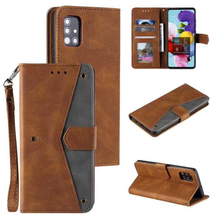For Samsung Galaxy A02s Stitching Calf Texture Horizontal Flip Leather Case with Holder & Card Slots & Wallet