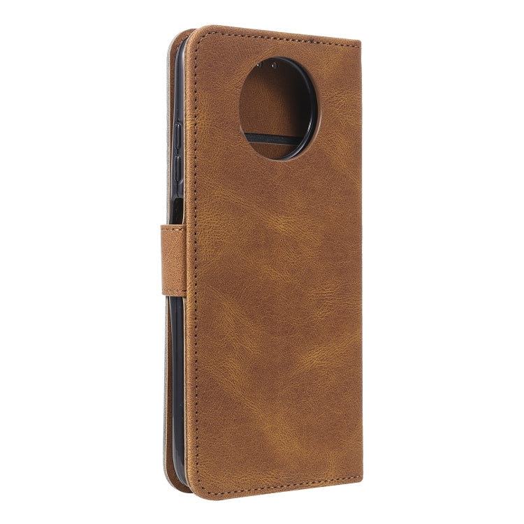 For Xiaomi Redmi Note 9T Stitching Calf Texture Horizontal Flip Leather Case with Holder & Card Slots & Wallet