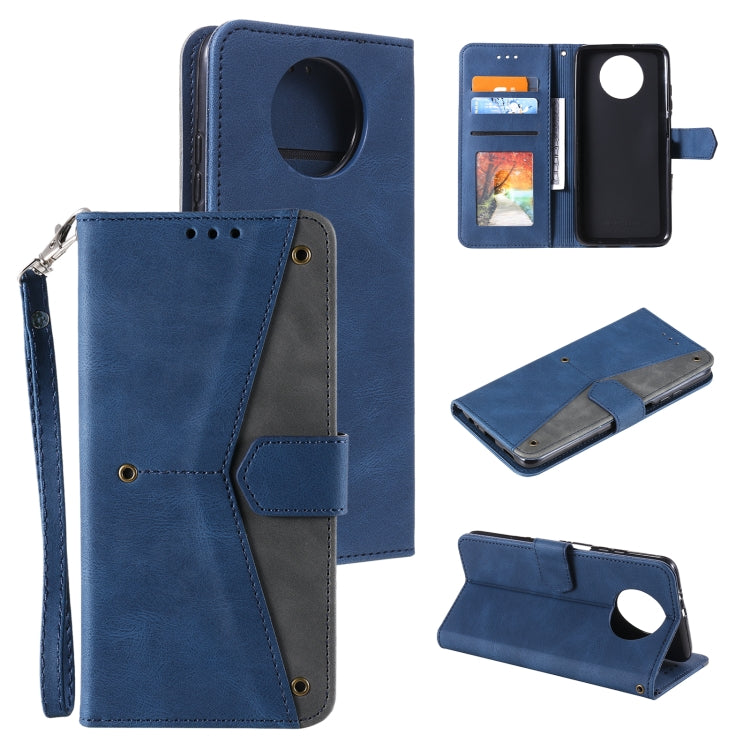 For Xiaomi Redmi Note 9T Stitching Calf Texture Horizontal Flip Leather Case with Holder & Card Slots & Wallet