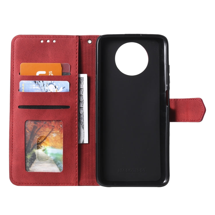 For Xiaomi Redmi Note 9T Stitching Calf Texture Horizontal Flip Leather Case with Holder & Card Slots & Wallet