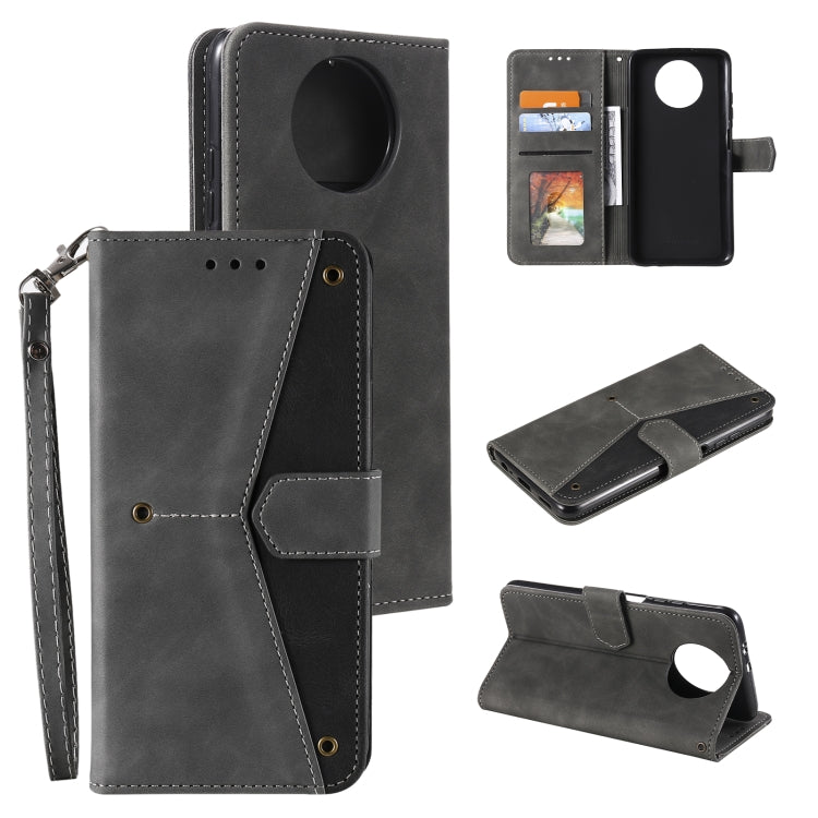 For Xiaomi Redmi Note 9T Stitching Calf Texture Horizontal Flip Leather Case with Holder & Card Slots & Wallet