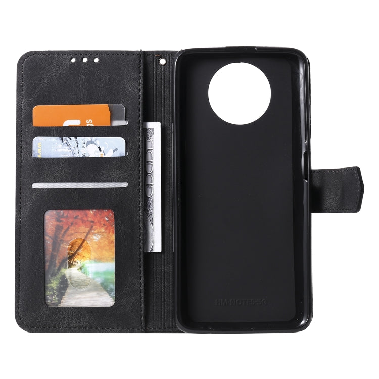 For Xiaomi Redmi Note 9T Stitching Calf Texture Horizontal Flip Leather Case with Holder & Card Slots & Wallet