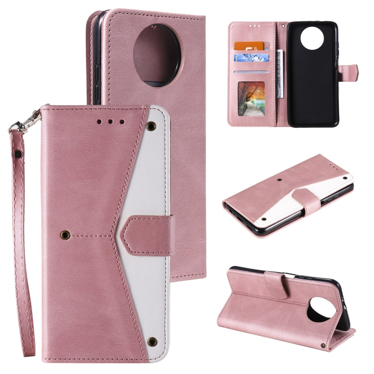 For Xiaomi Redmi Note 9T Stitching Calf Texture Horizontal Flip Leather Case with Holder & Card Slots & Wallet