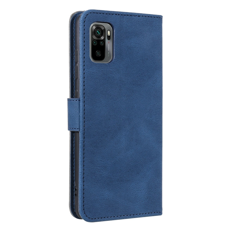 For Xiaomi Redmi Note 10 4G Stitching Calf Texture Horizontal Flip Leather Case with Holder & Card Slots & Wallet