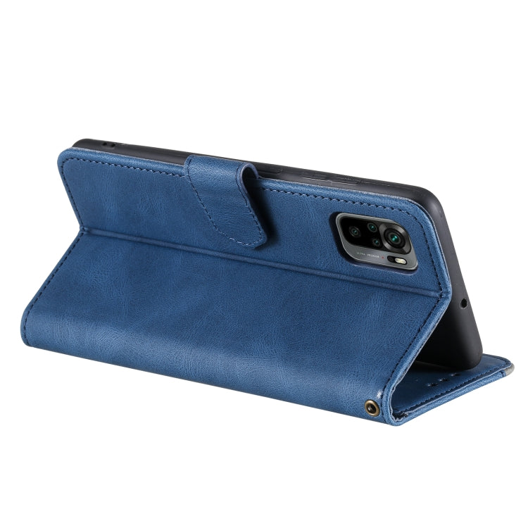 For Xiaomi Redmi Note 10 4G Stitching Calf Texture Horizontal Flip Leather Case with Holder & Card Slots & Wallet