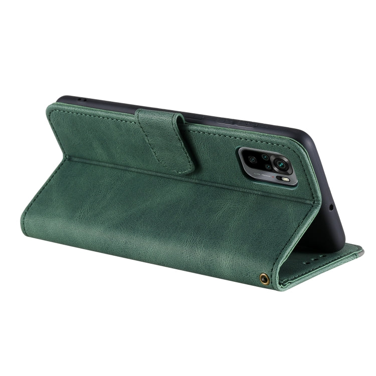 For Xiaomi Redmi Note 10 4G Stitching Calf Texture Horizontal Flip Leather Case with Holder & Card Slots & Wallet