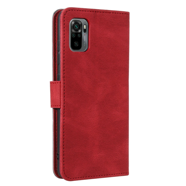 For Xiaomi Redmi Note 10 4G Stitching Calf Texture Horizontal Flip Leather Case with Holder & Card Slots & Wallet