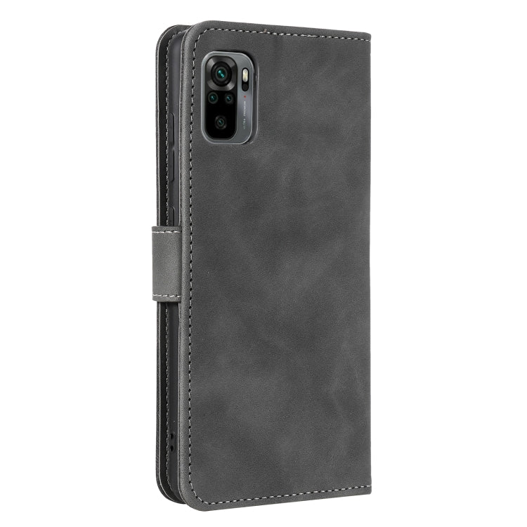 For Xiaomi Redmi Note 10 4G Stitching Calf Texture Horizontal Flip Leather Case with Holder & Card Slots & Wallet