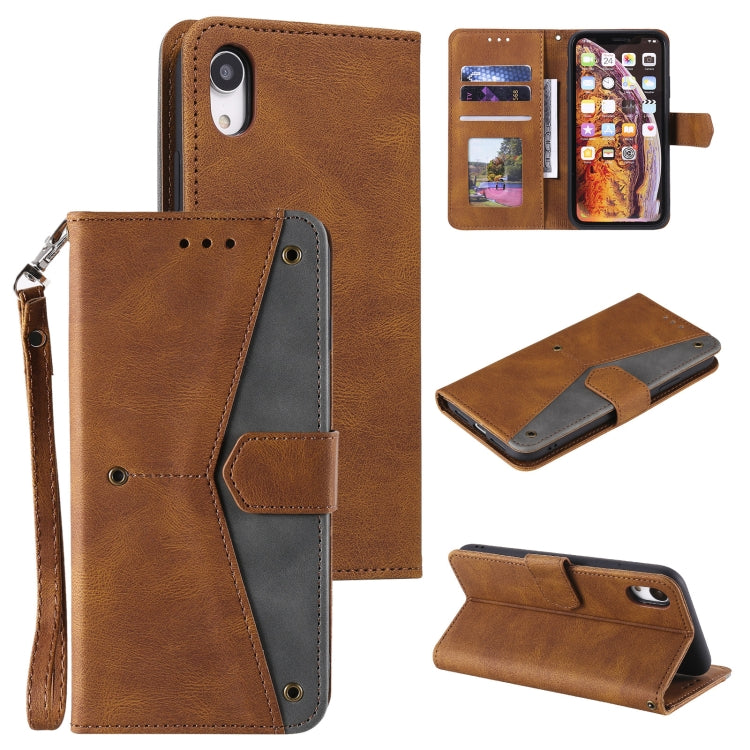 For Xiaomi Redmi 9A Stitching Calf Texture Horizontal Flip Leather Case with Holder & Card Slots & Wallet