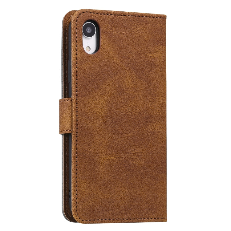 For Xiaomi Redmi 9A Stitching Calf Texture Horizontal Flip Leather Case with Holder & Card Slots & Wallet