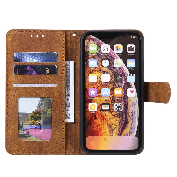For Xiaomi Redmi 9A Stitching Calf Texture Horizontal Flip Leather Case with Holder & Card Slots & Wallet