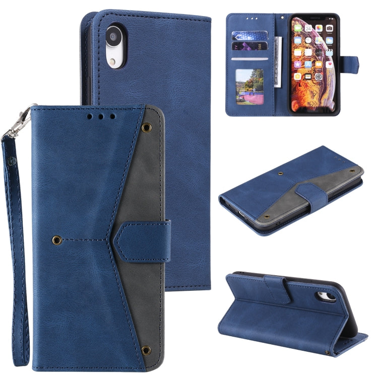 For Xiaomi Redmi 9A Stitching Calf Texture Horizontal Flip Leather Case with Holder & Card Slots & Wallet