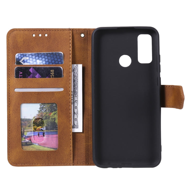 For Xiaomi Redmi 9C Stitching Calf Texture Horizontal Flip Leather Case with Holder & Card Slots & Wallet