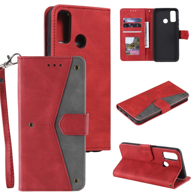 For Xiaomi Redmi 9C Stitching Calf Texture Horizontal Flip Leather Case with Holder & Card Slots & Wallet