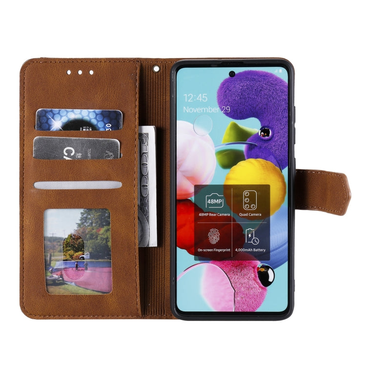 For Xiaomi Mi 10 Lite 5G Stitching Calf Texture Horizontal Flip Leather Case with Holder & Card Slots & Wallet