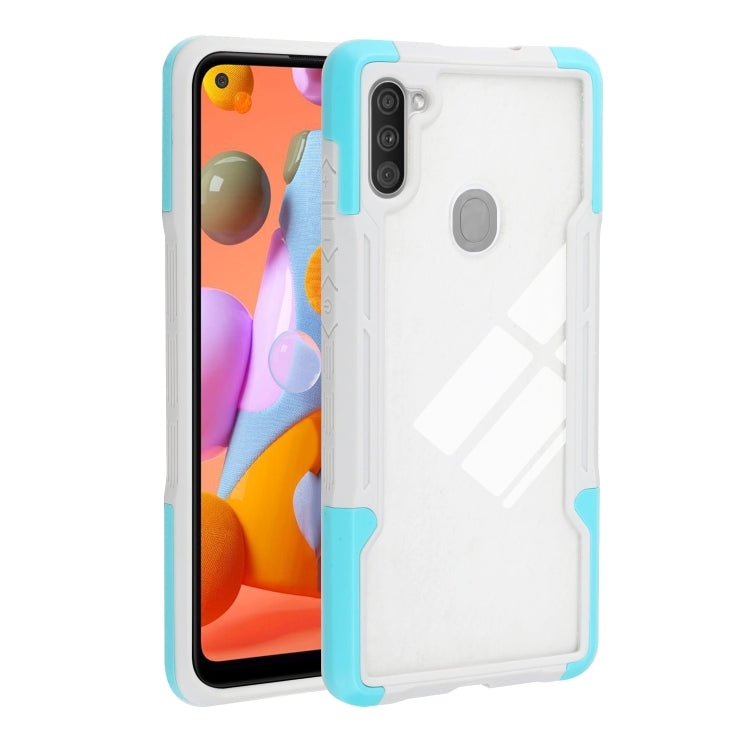 For Samsung Galaxy A11 TPU + PC + Acrylic 3 in 1 Shockproof Protective Case