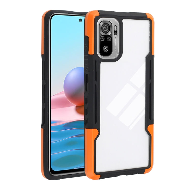 For Xiaomi Redmi Note 10 TPU + PC + Acrylic 3 in 1 Shockproof Protective Case