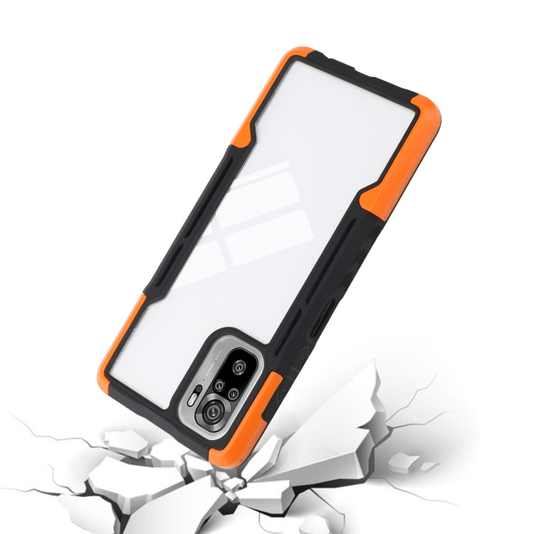 For Xiaomi Redmi Note 10 TPU + PC + Acrylic 3 in 1 Shockproof Protective Case