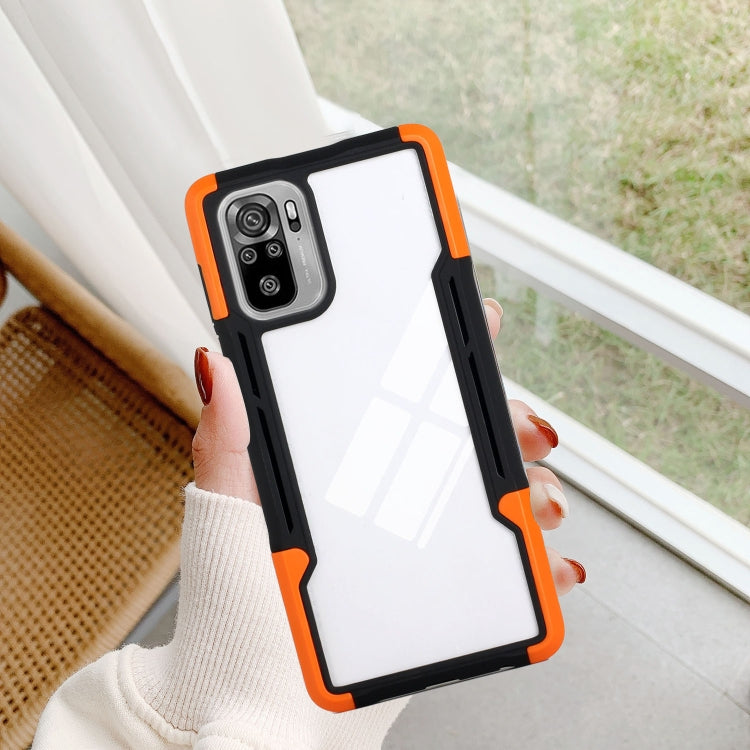 For Xiaomi Redmi Note 10 TPU + PC + Acrylic 3 in 1 Shockproof Protective Case