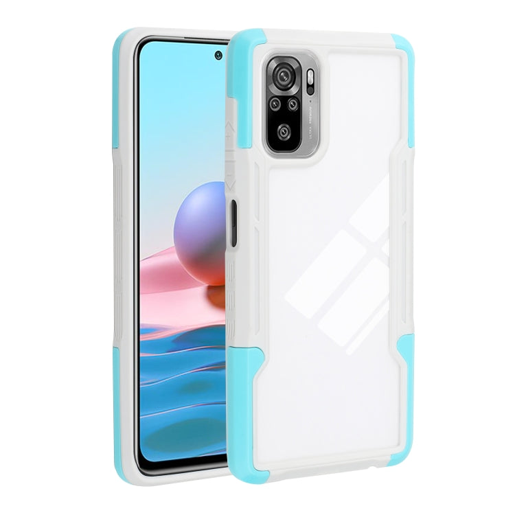 For Xiaomi Redmi Note 10 TPU + PC + Acrylic 3 in 1 Shockproof Protective Case