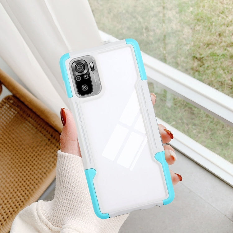 For Xiaomi Redmi Note 10 TPU + PC + Acrylic 3 in 1 Shockproof Protective Case