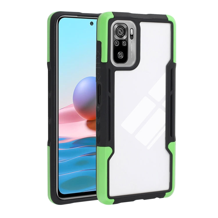 For Xiaomi Redmi Note 10 TPU + PC + Acrylic 3 in 1 Shockproof Protective Case