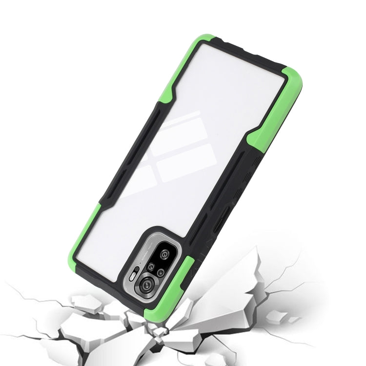 For Xiaomi Redmi Note 10 TPU + PC + Acrylic 3 in 1 Shockproof Protective Case
