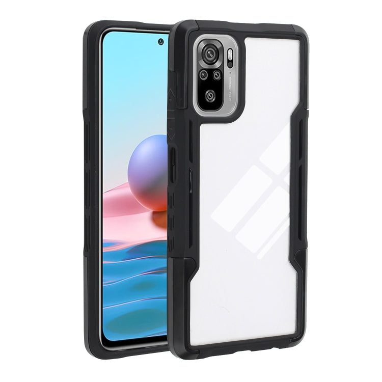 For Xiaomi Redmi Note 10 TPU + PC + Acrylic 3 in 1 Shockproof Protective Case