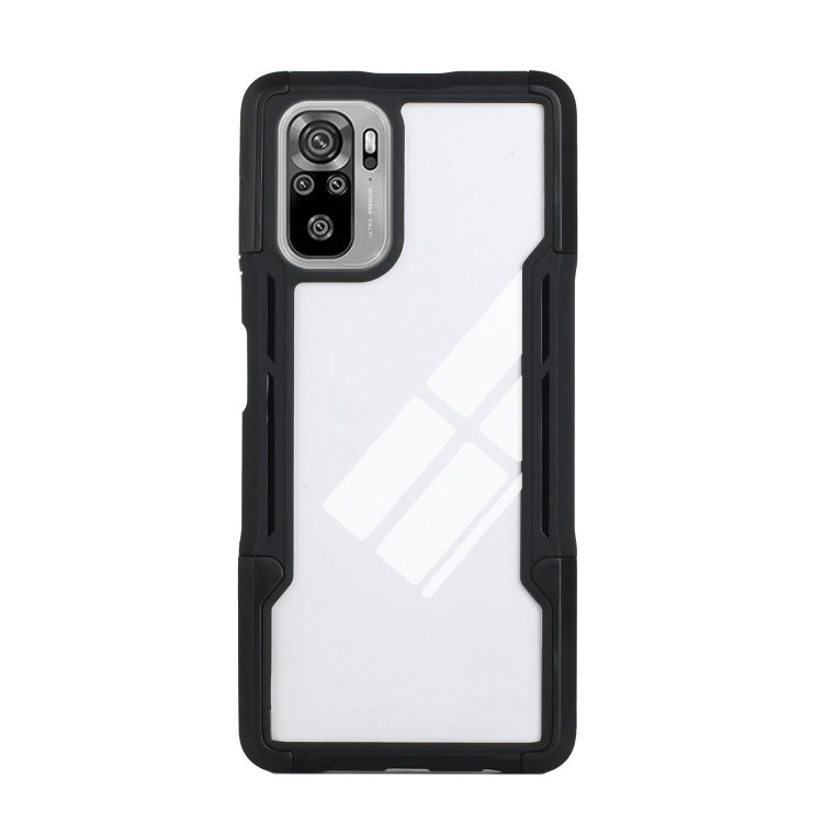 For Xiaomi Redmi Note 10 TPU + PC + Acrylic 3 in 1 Shockproof Protective Case