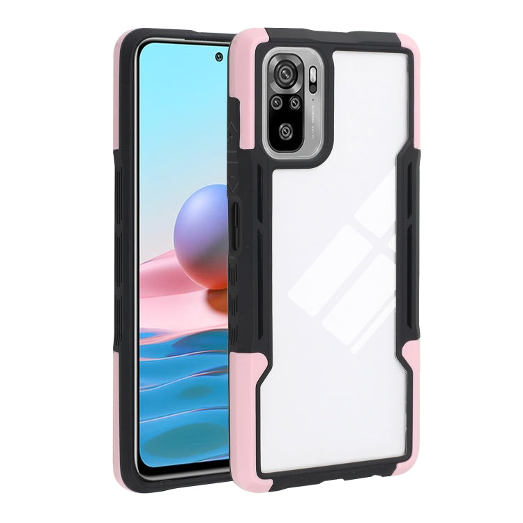 For Xiaomi Redmi Note 10 TPU + PC + Acrylic 3 in 1 Shockproof Protective Case