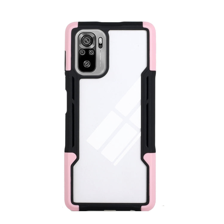 For Xiaomi Redmi Note 10 TPU + PC + Acrylic 3 in 1 Shockproof Protective Case