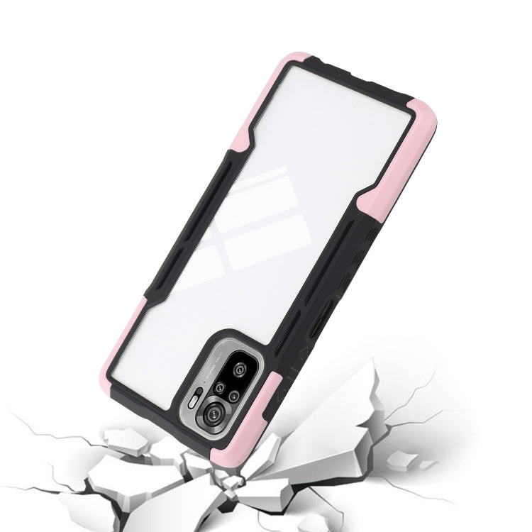 For Xiaomi Redmi Note 10 TPU + PC + Acrylic 3 in 1 Shockproof Protective Case