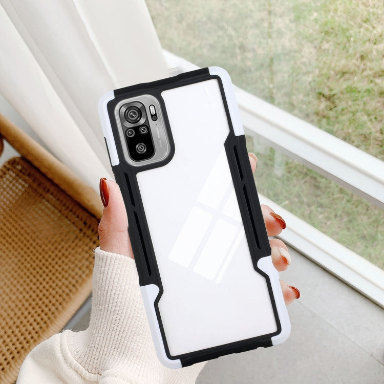 For Xiaomi Redmi Note 10 TPU + PC + Acrylic 3 in 1 Shockproof Protective Case
