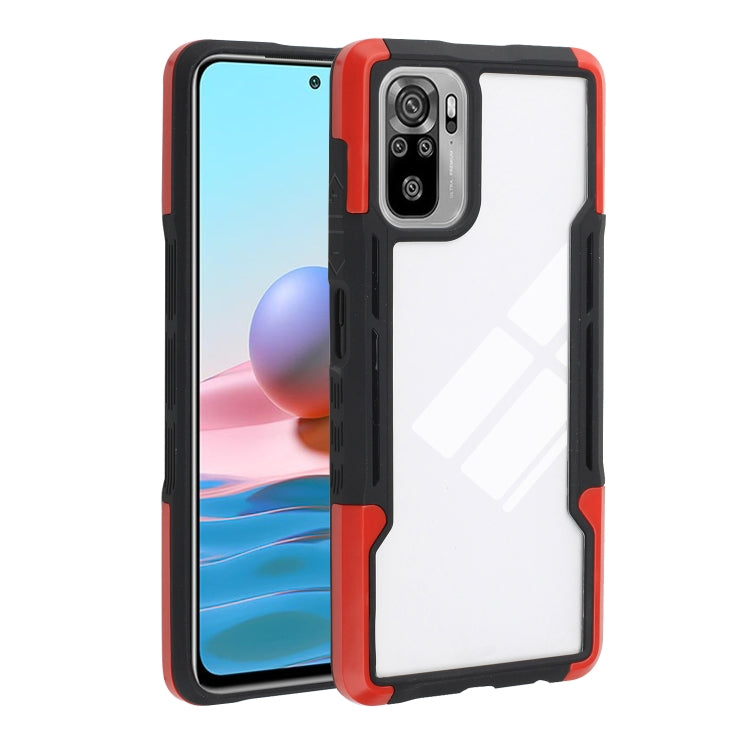 For Xiaomi Redmi Note 10 TPU + PC + Acrylic 3 in 1 Shockproof Protective Case