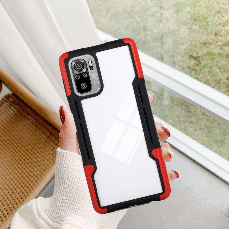 For Xiaomi Redmi Note 10 TPU + PC + Acrylic 3 in 1 Shockproof Protective Case