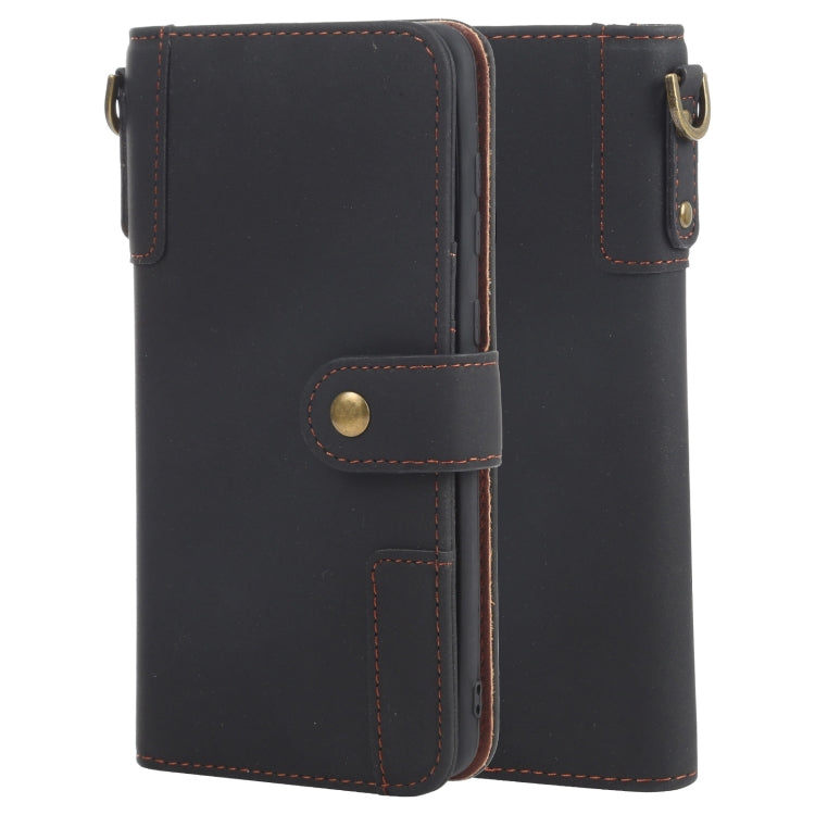 For Samsung Galaxy A21s Cowhide Texture Horizontal Flip Leather Case with Holder & Card Slots & Wallet & Lanyard