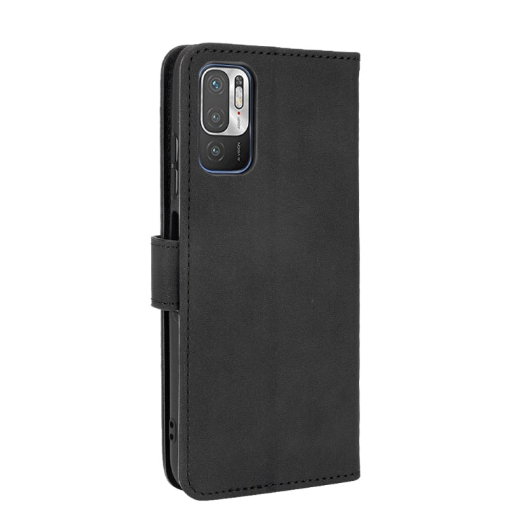 For Xiaomi Redmi Note 10 5G Solid Color Skin Feel Magnetic Buckle Horizontal Flip Calf Texture PU Leather Case with Holder & Card Slots & Wallet