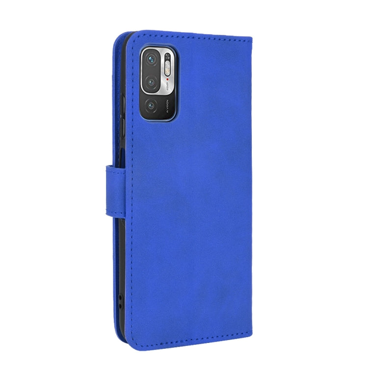 For Xiaomi Redmi Note 10 5G Solid Color Skin Feel Magnetic Buckle Horizontal Flip Calf Texture PU Leather Case with Holder & Card Slots & Wallet