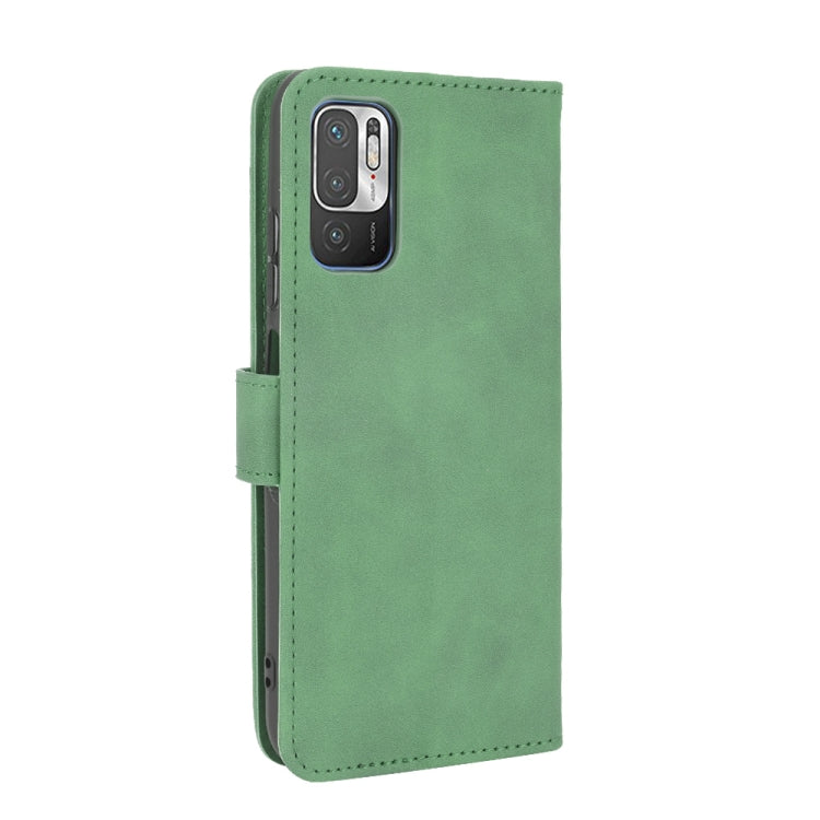 For Xiaomi Redmi Note 10 5G Solid Color Skin Feel Magnetic Buckle Horizontal Flip Calf Texture PU Leather Case with Holder & Card Slots & Wallet