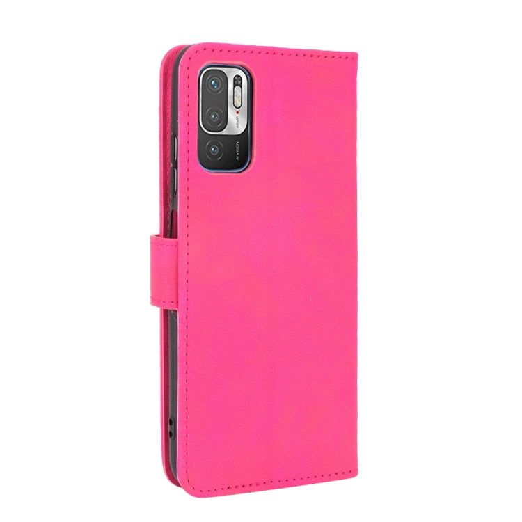 For Xiaomi Redmi Note 10 5G Solid Color Skin Feel Magnetic Buckle Horizontal Flip Calf Texture PU Leather Case with Holder & Card Slots & Wallet