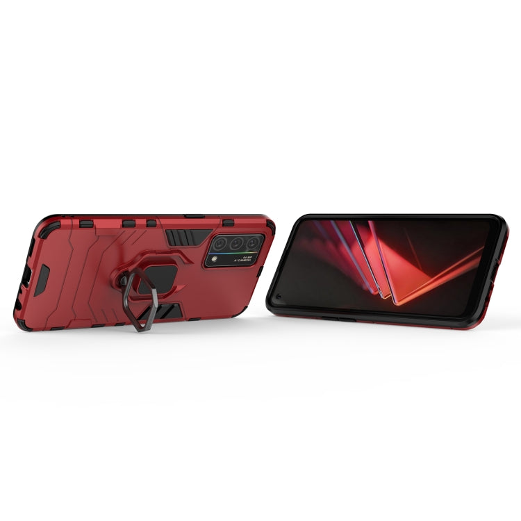 For OPPO K9 Shockproof PC + TPU Protective Case with Magnetic Ring Holder