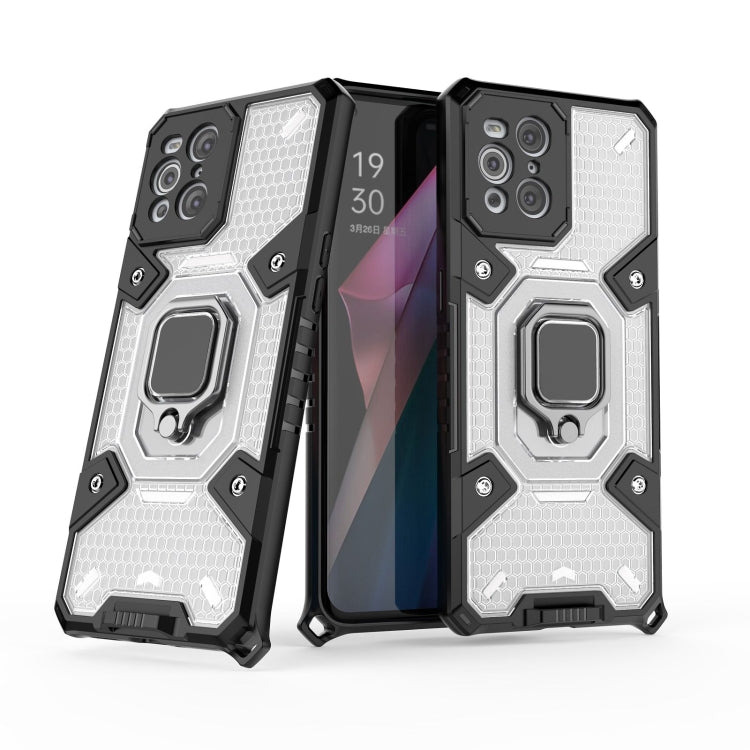 For OPPO Find X3 Space PC+TPU Ring Holder Protective Case