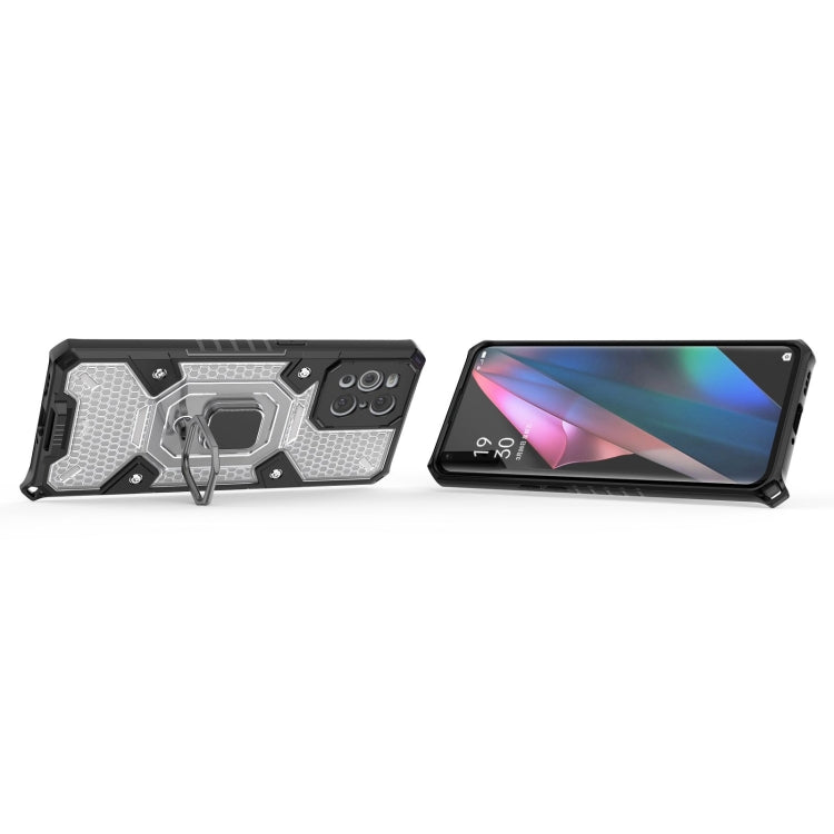 For OPPO Find X3 Space PC+TPU Ring Holder Protective Case