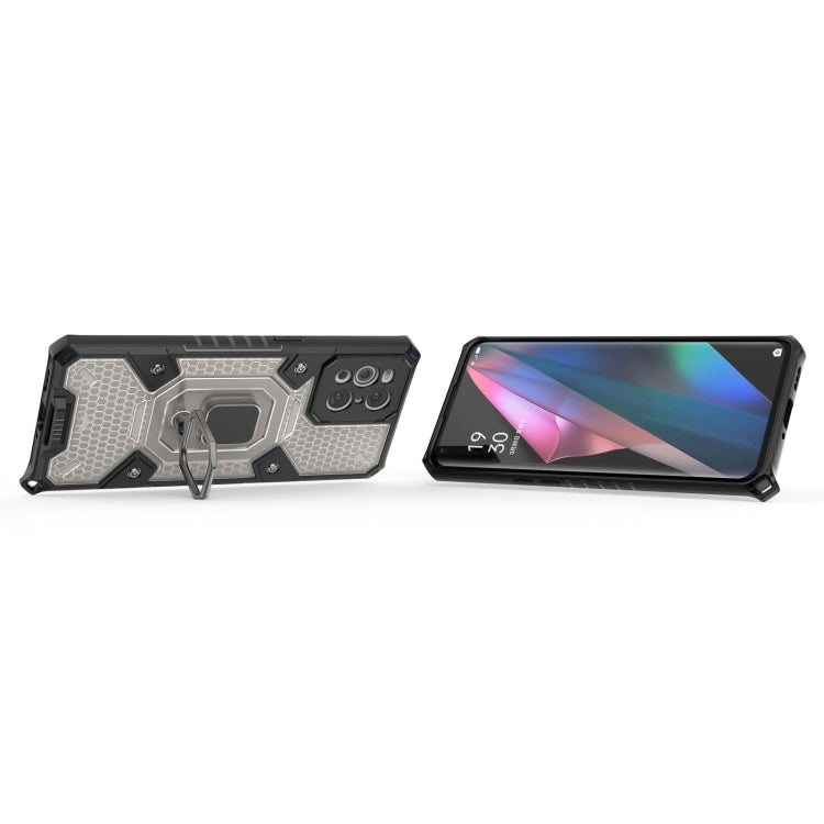 For OPPO Find X3 Space PC+TPU Ring Holder Protective Case