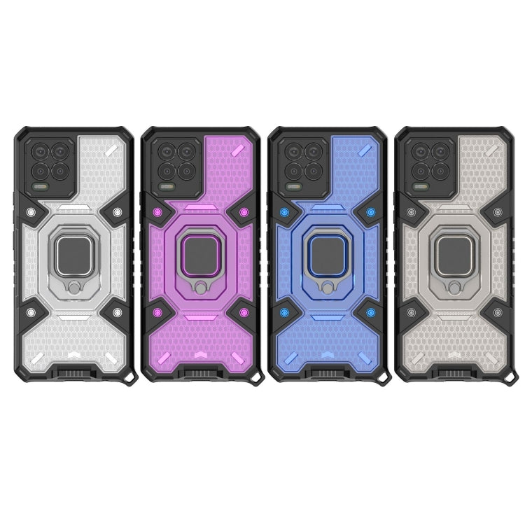 For OPPO Realme 8 Space PC+TPU Ring Holder Protective Case