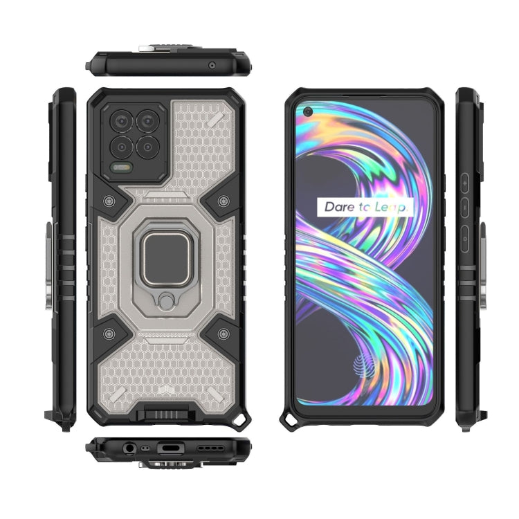For OPPO Realme 8 Space PC+TPU Ring Holder Protective Case