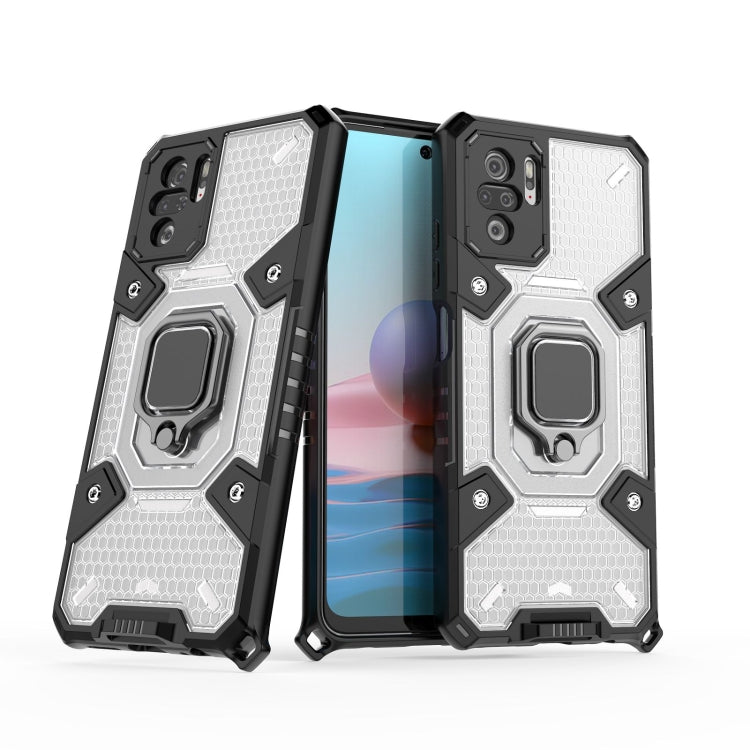 For Xiaomi Redmi Note 10 4G Space PC+TPU Ring Holder Protective Case