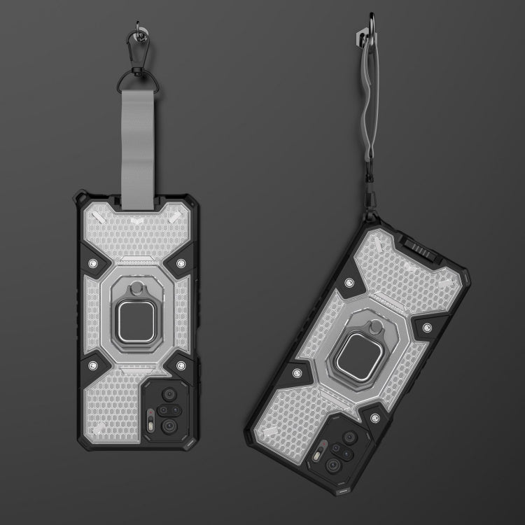 For Xiaomi Redmi Note 10 4G Space PC+TPU Ring Holder Protective Case